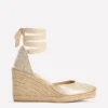 Cassie High Wedge Espadrilles Gold Cassie High Wedge Espadrilles Gold