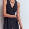 Catherine Broderie Dress Navy Broderie Catherine Broderie Dress Navy Broderie