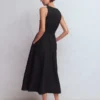 Catherine Button Linen Dress Black Catherine Button Linen Dress Black