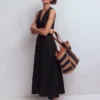 Catherine Button Linen Dress Black Catherine Button Linen Dress Black