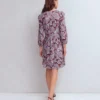 Cathy Notch Neck Jersey Dress Roasted Brown, Elegant Blossom Cathy Notch Neck Jersey Dress Roasted Brown, Elegant Blossom