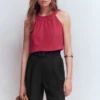 Chelsea Belted Linen Shorts Black Chelsea Belted Linen Shorts Black