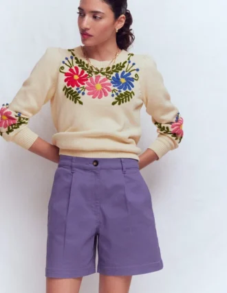 Chino Shorts Purple Thistle