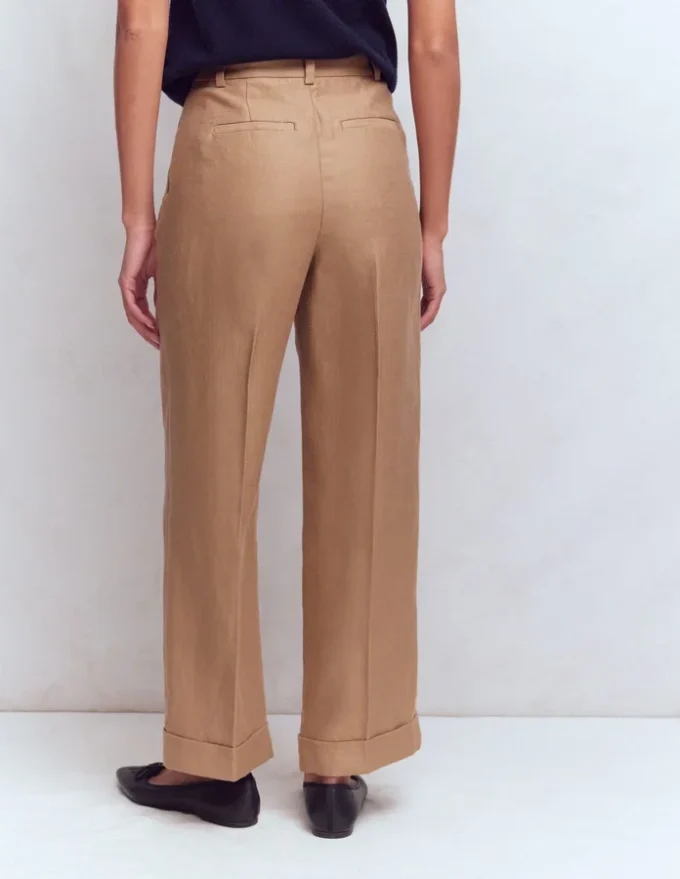 Chiswick Crop Linen Pants Cappuccino Chiswick Crop Linen Pants Cappuccino