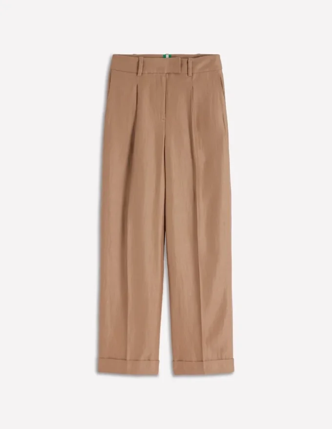 Chiswick Crop Linen Pants Cappuccino Chiswick Crop Linen Pants Cappuccino