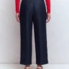 Chiswick Crop Linen Pants Navy Chiswick Crop Linen Pants Navy