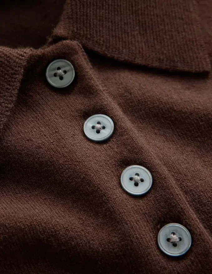 Chloe Henley Knitted Tank Bitter Chocolate