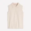 Chloe Henley Knitted Tank Warm Ivory