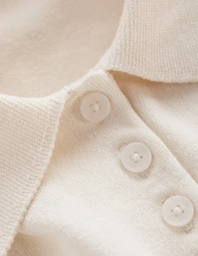 Chloe Henley Knitted Tank Warm Ivory