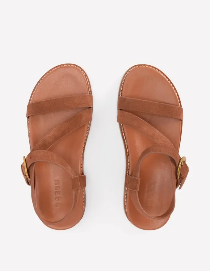 Chunky Asymmetric Sandal Tan Suede Chunky Asymmetric Sandal Tan Suede