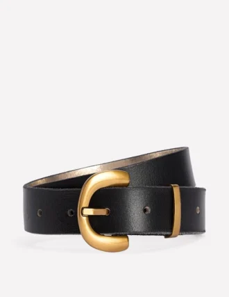 Chunky Buckle Belt Black