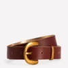 Chunky Buckle Belt Dark Tan Chunky Buckle Belt Dark Tan