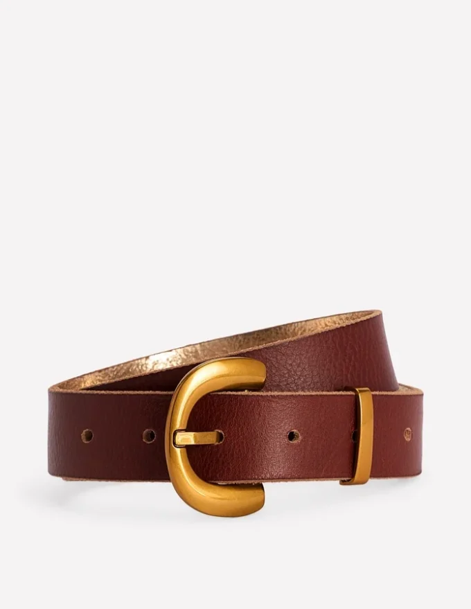 Chunky Buckle Belt Dark Tan Chunky Buckle Belt Dark Tan