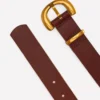 Chunky Buckle Belt Dark Tan Chunky Buckle Belt Dark Tan