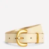 Chunky Buckle Belt Ecru Chunky Buckle Belt Ecru