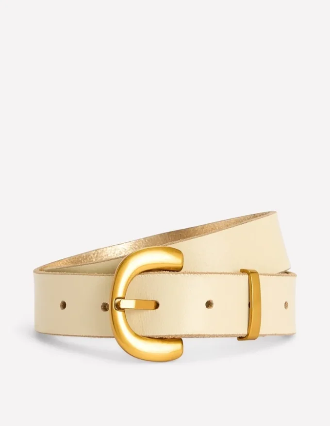 Chunky Buckle Belt Ecru Chunky Buckle Belt Ecru