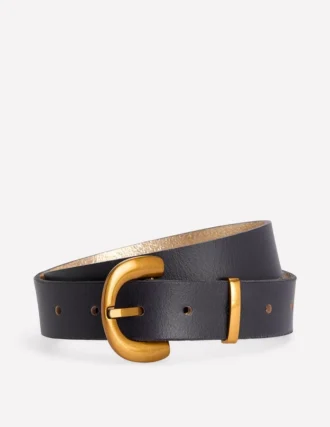 Chunky Buckle Belt Navy