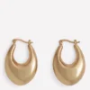 Chunky Curve Hoops Gold Colour Chunky Curve Hoops Gold Colour