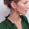 Chunky Curve Hoops Gold Colour Chunky Curve Hoops Gold Colour