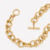 Chunky Heart Chain Necklace Gold Colour Chunky Heart Chain Necklace Gold Colour