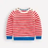 Chunky Sweater High Risk Red/Ecru Marl Stripe