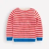 Chunky Sweater High Risk Red/Ecru Marl Stripe