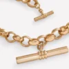Chunky T-bar Chain Necklace Gold Colour Chunky T-bar Chain Necklace Gold Colour