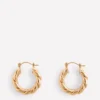 Chunky Twist Hoops Gold Colour Chunky Twist Hoops Gold Colour
