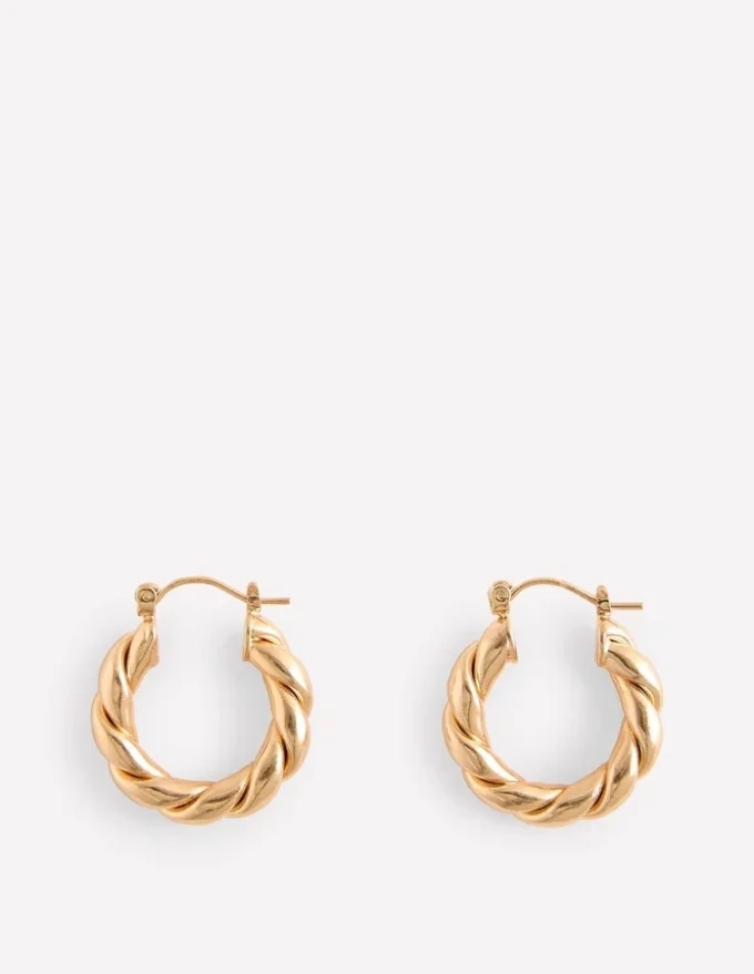 Chunky Twist Hoops Gold Colour Chunky Twist Hoops Gold Colour
