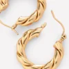 Chunky Twist Hoops Gold Colour Chunky Twist Hoops Gold Colour