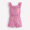 Ciara Pom Trim Jersey Romper Formica Pink Holiday Ciara Pom Trim Jersey Romper Formica Pink Holiday