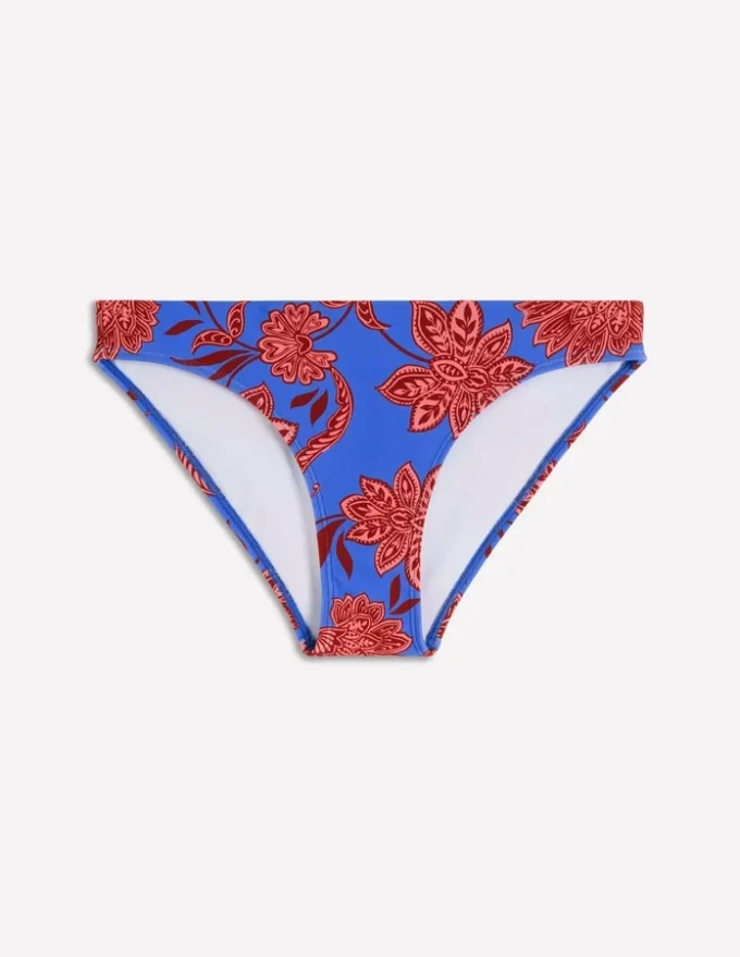 Classic Bikini Bottoms Blue, Elegant Blossom Classic Bikini Bottoms Blue, Elegant Blossom