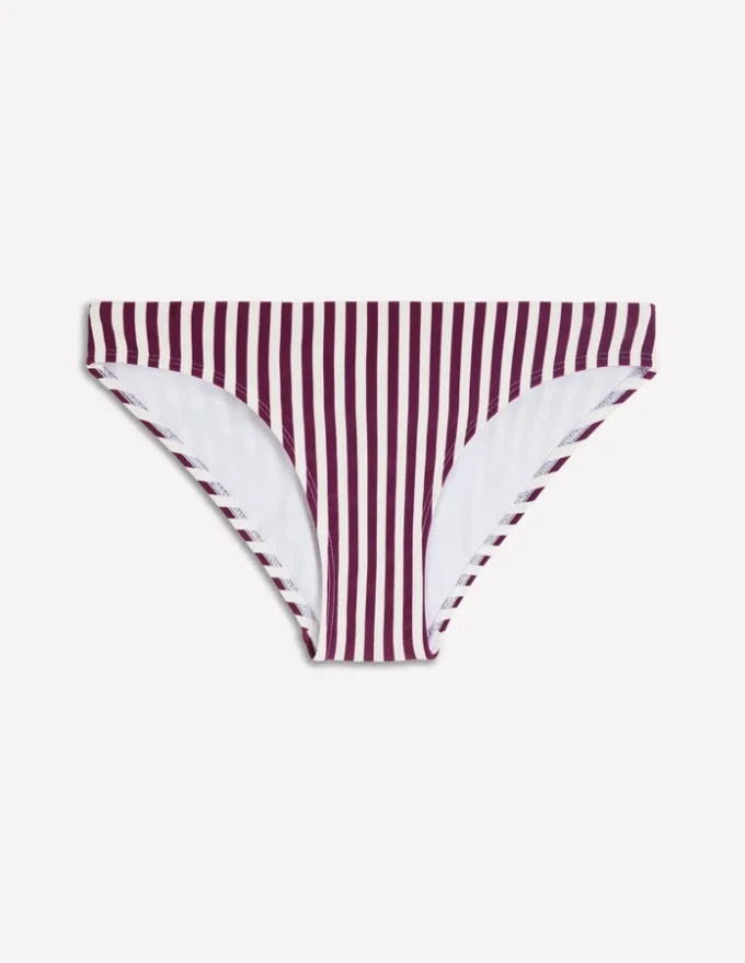 Classic Bikini Bottoms Chocberry, Ivory Stripe Classic Bikini Bottoms Chocberry, Ivory Stripe