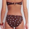 Classic Bikini Bottoms Chocolate, Blue Painted Dot Classic Bikini Bottoms Chocolate, Blue Painted Dot