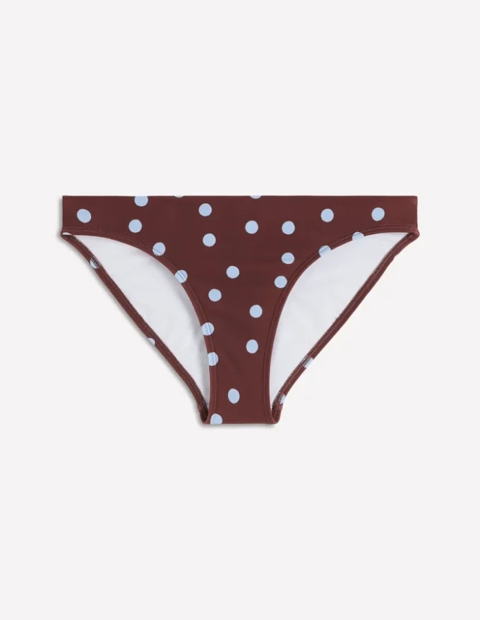 Classic Bikini Bottoms Chocolate, Blue Painted Dot Classic Bikini Bottoms Chocolate, Blue Painted Dot