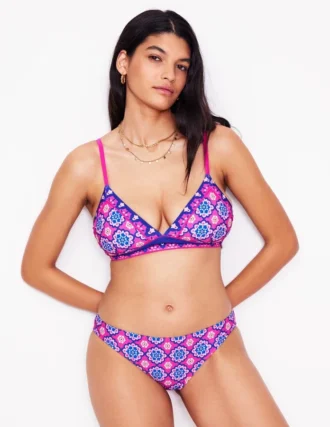 Classic Bikini Bottoms Cosmos Pink, Geo