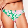 Classic Bikini Bottoms Emerald, Blossom Cascade