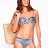 Classic Bikini Bottoms Fine Navy, Ivory Stripe Classic Bikini Bottoms Fine Navy, Ivory Stripe