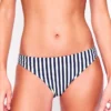 Classic Bikini Bottoms Fine Navy, Ivory Stripe Classic Bikini Bottoms Fine Navy, Ivory Stripe