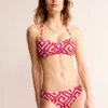 Classic Bikini Bottoms Flame Scarlet, Maze Classic Bikini Bottoms Flame Scarlet, Maze