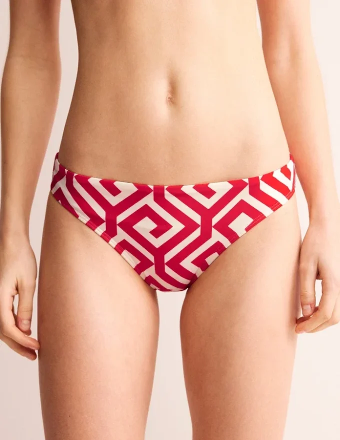Classic Bikini Bottoms Flame Scarlet, Maze Classic Bikini Bottoms Flame Scarlet, Maze