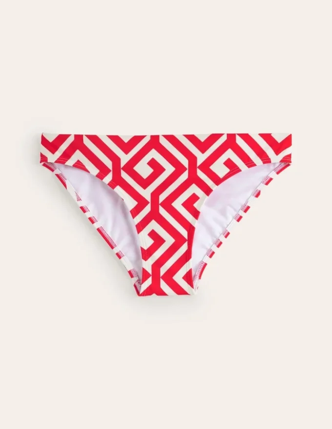 Classic Bikini Bottoms Flame Scarlet, Maze Classic Bikini Bottoms Flame Scarlet, Maze