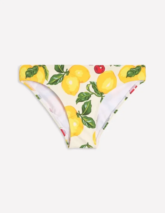 Classic Bikini Bottoms Ivory, Cherries and Lemons Classic Bikini Bottoms Ivory, Cherries and Lemons