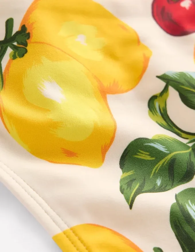 Classic Bikini Bottoms Ivory, Cherries and Lemons Classic Bikini Bottoms Ivory, Cherries and Lemons