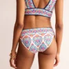 Classic Bikini Bottoms Ivory, Flora Stamp Classic Bikini Bottoms Ivory, Flora Stamp