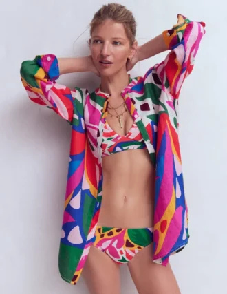 Classic Bikini Bottoms Multi, Leafy Cascade