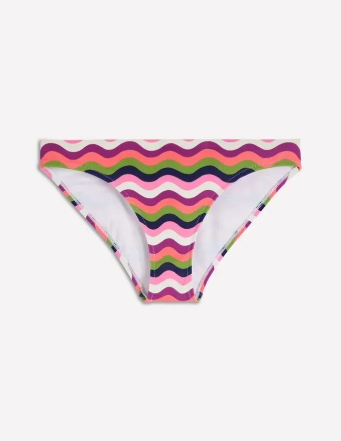 Classic Bikini Bottoms Multi, Wavy Stripe