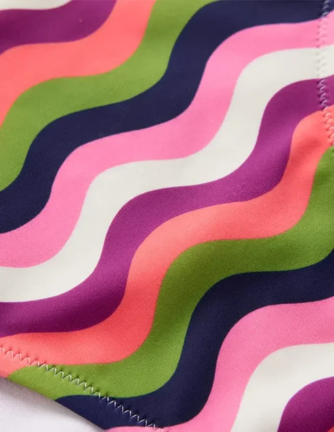 Classic Bikini Bottoms Multi, Wavy Stripe