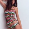 Classic Bikini Bottoms Multi, Zig Zag Wave
