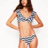 Classic Bikini Bottoms Navy, Rythmic Wave Classic Bikini Bottoms Navy, Rythmic Wave